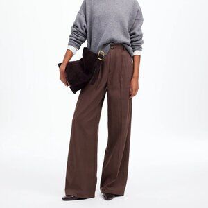 Madewell Wide-Leg Pant in Drapey Twill Sz 2  - NWT